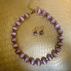 Ombre Necklace & earring set